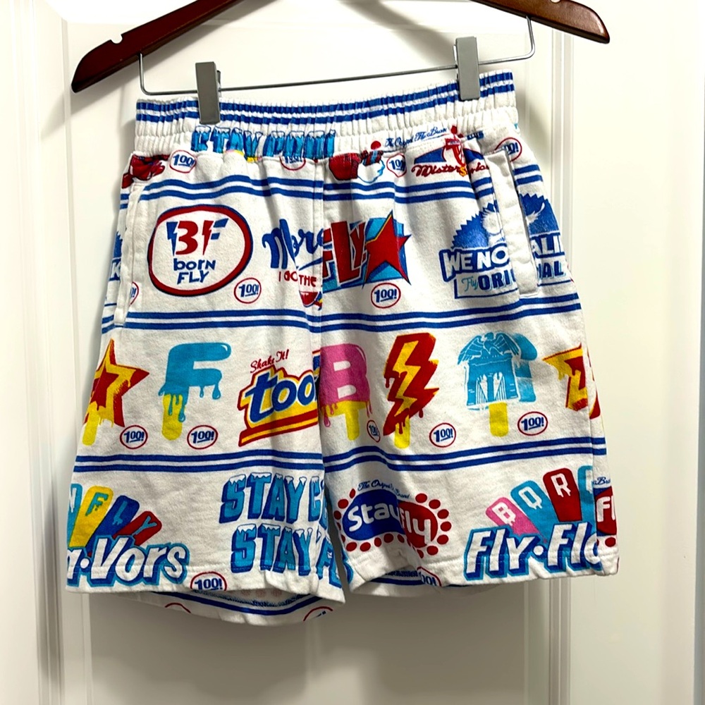 Born Fly Colorful popsicle Graphic boys Shorts SZ L (14-16)